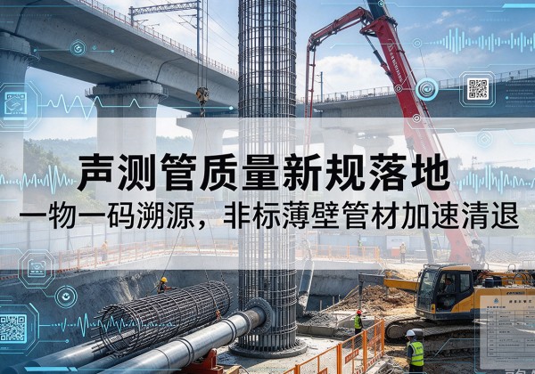 新乐声测管质量新规落地，一物一码溯源，非标薄壁管材加速清退